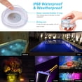 thumbnail image 6 of Submersible LED lights, with Remote Control, Waterproof Bathtub Lights with Color Changing LED for Hot Tubs, Pools, Party, 1Pack, 6 of 7