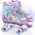 thumbnail image 3 of Patines 4 Ruedas Luz Led Ajustables Niñas Niños Estilo Quad, 3 of 8