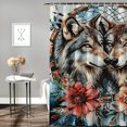thumbnail image 2 of Patifu Wolfs Dream Catcher Flowers Shower Curtain 100% Polyester Chic Modern Bathroom Decor with Hooks 69"x72, 2 of 7