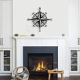 thumbnail image 7 of IPEWLEX Vintage Nautical Compass Wall Decor, Retro Openwork Metal Hanging with Maritime Design for Coastal, Industrial, Rustic and Modern Home Decor, Living Room, Entryway and Study, 7 of 7