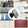 thumbnail image 5 of 4 Pcs Cabinet Handle Drawer Pulls Seagull Knobs with Screws Square Furniture Office Cabinet Knob Decoration, 5 of 7
