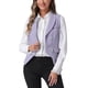 thumbnail image 1 of CHALECO DE TRAJE PARA MUJER INSPIRADOR CHIC, DOBLE BOTONADURA, CON SOLAPA, VESTIDO ELEGANTE, LILA CLARO, 1 of 6