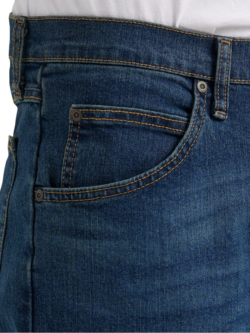 Jeans Wrangler Uomo Regular Fit Free To Stretch - Blu Denim (32x34) - Nuovo Con Etichette