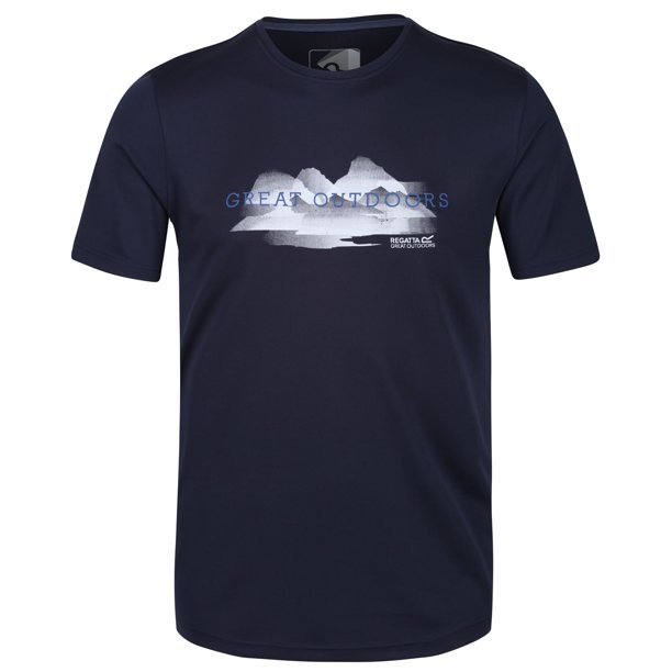 Regatta - Camiseta Fingal V Diseño Impreso Activo para Hombre (Marino)