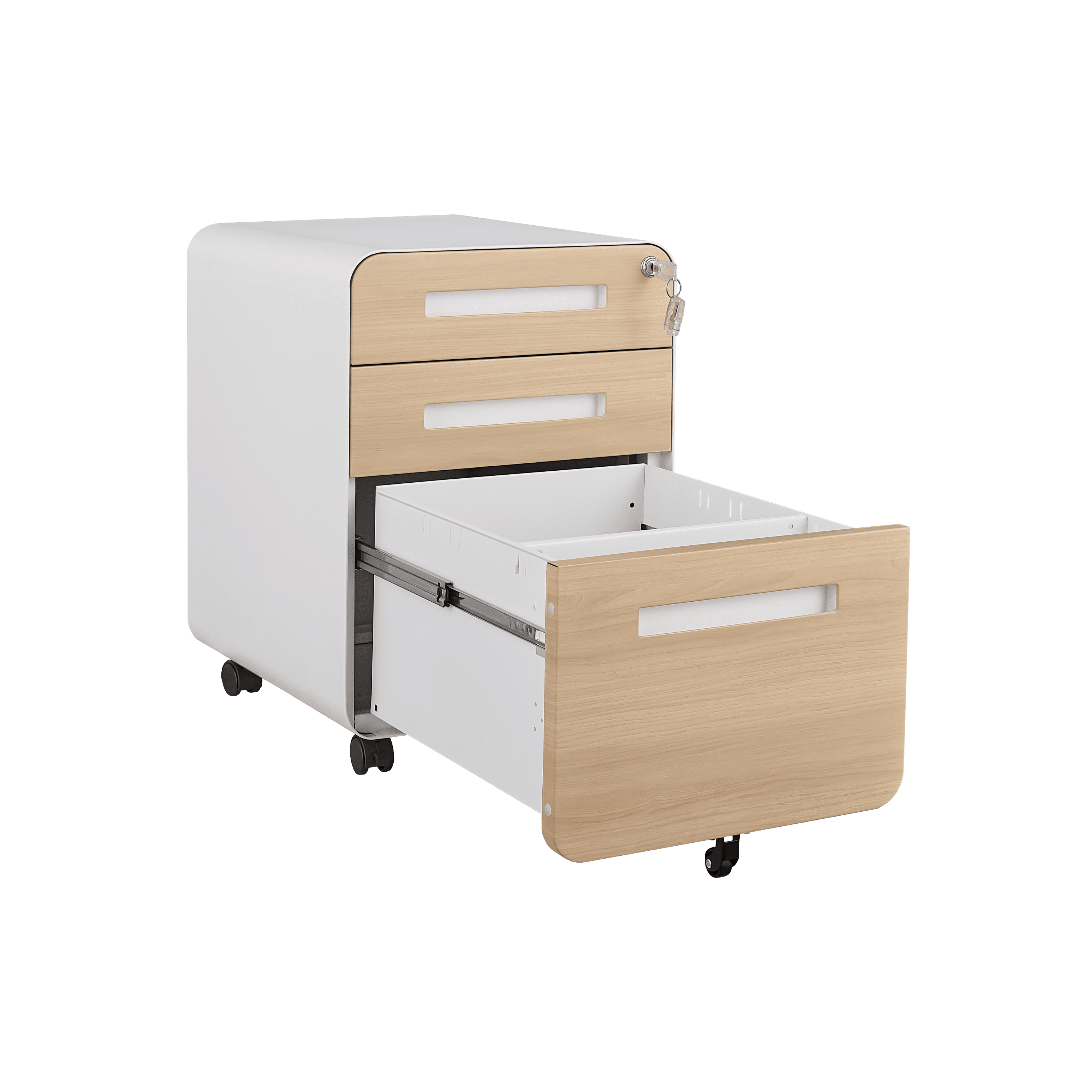 3 Drawer Mobile File Cabinet Under Desk Office,Simple Style Versatile Storage Cabinet for Legal/Letter/A4 Files, 5 Wheel Design Anti-Tilting Cold Rolled Steel Waterproof Moisture-Proof Black
