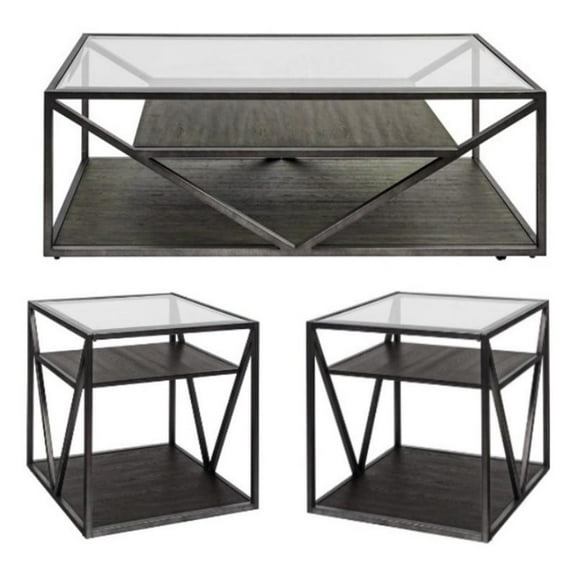 Liberty Furniture Arista Medium Gray 3 Piece Living Room Set