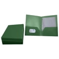 thumbnail image 3 of 2-Pocket Poly Folders, Green, Pack of 25, 3 of 8