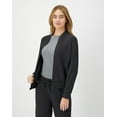 thumbnail image 4 of Hanes Womens Scrubs Bomber Scrub Jacket, Comfort Fit, Snap & Zip Pockets, Sizes XS-3XL, 4 of 11