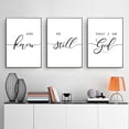 thumbnail image 2 of Bible Verse Wall Art Be Still And Know That I Am God Quotes Wall Decor Scripture Wall Art for Living Room Large Size Christian Wall Decor Religious Wall Decor Posters, 2 of 6