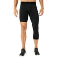 thumbnail image 1 of Pantalones cortos de hombre Mallas de una pierna para hombre para baloncesto bolsillos laterales entrenamiento físico medias de una sola pierna, 1 of 7