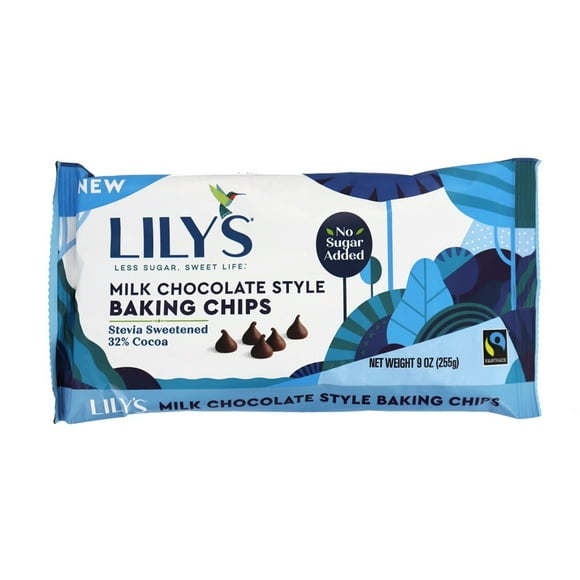 Lily's - Stevia Sweetened Baking Chips 32% Cocoa Milk Chocolate - 9 oz.