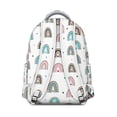 thumbnail image 3 of "Boho Tribal Print Backpack for College Students - 17” Laptop Compartment, Spacious Water-Resistant Daypack for Campus, Dorm & Travel, Vintage Hippie Style Bookbag", 3 of 6