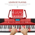 thumbnail image 2 of Best Choice Products 61-Key Beginners Complete Electronic Keyboard Piano Set w/ LCD Screen, Lighted Keys - Red, 2 of 7