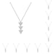 thumbnail image 2 of Qarigey Collares de niña Exquisito collar de mujer Cadena de clavícula para vestido Decoración Plata Type1 NO1 Qarigey CBP199264, 2 of 5