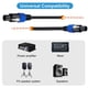thumbnail image 2 of Speakon Cable 6ft Profesional 18Guage Macho A Macho Cable de Audio con Twist Lock para DJ Altavoz y Amplificador, 2 of 5