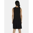 thumbnail image 4 of Time and Tru Women’s Sleeveless Knit Swing Dress, Sizes XS-XXXL, 4 of 4
