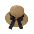 thumbnail image 1 of Sombrero de Paja, Sombreros de Playa de Verano para Mujer Sombrero de Sol de ala Ancha Sombrero de Paja de ala Ancha Plegable Protección Anti-UV, 1 of 5