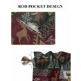 thumbnail image 6 of Western Boho Bathroom Window Curtain, Farmhouse Country Rustic Chic Wild Nature Cabin Deer Light Filtering Coffee Kitchen Curtains, Bedroom Living Room Curtains 2 Panel 84"x54", 6 of 6