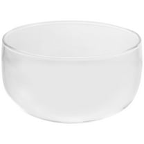 TEHAUX Transparent Glass Salad Bowl Heatproof Fruit Dessert Storage Bowl 550ml for Home Use