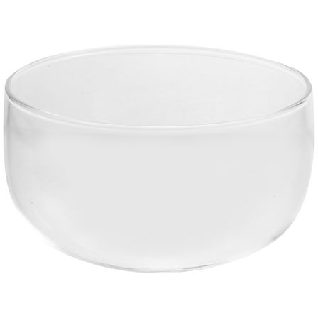 TEHAUX Transparent Glass Salad Bowl Heatproof Fruit Dessert Storage Bowl 550ml for Home Use
