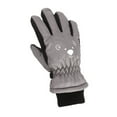 thumbnail image 3 of Amaiiu 1 Pair Cloth Children Ski Glove Replacement Warm Keeping Windproof Cute Animal Pattern Outdoor Gloves Clothing Accessories Grey, 3 of 10