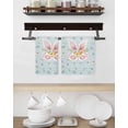 thumbnail image 3 of Easter Kitchen Dish Towels for Drying Dishes Set of 4, Spring Rabbits Ears Feet Flowers Wooden Grain Waffle Weave Microfiber Hand Tea Bathroom Towels Quick Dry & Absorbent Towel 15.7x23.6, 3 of 7