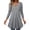 Gray, variant on Womens Fall Long Sleeve Tunic Tops for Leggings Loose Flowy Casual Wrap Elegant V Neck Pullover Blouse Trendy Curvy Hem Work Blouses with Pockets