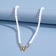 thumbnail image 4 of Vintage Clavícula Cadena Moda Collar de Perlas, 4 of 7