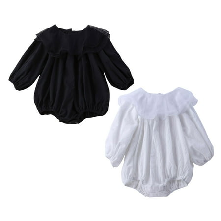 

DanceeMangoo Infant Baby Girls Romper Bodysuit Onesies Clothes Babany bebe Newborn Casual Party Princess Jumpsuit Long Sleeve Rompers Tops