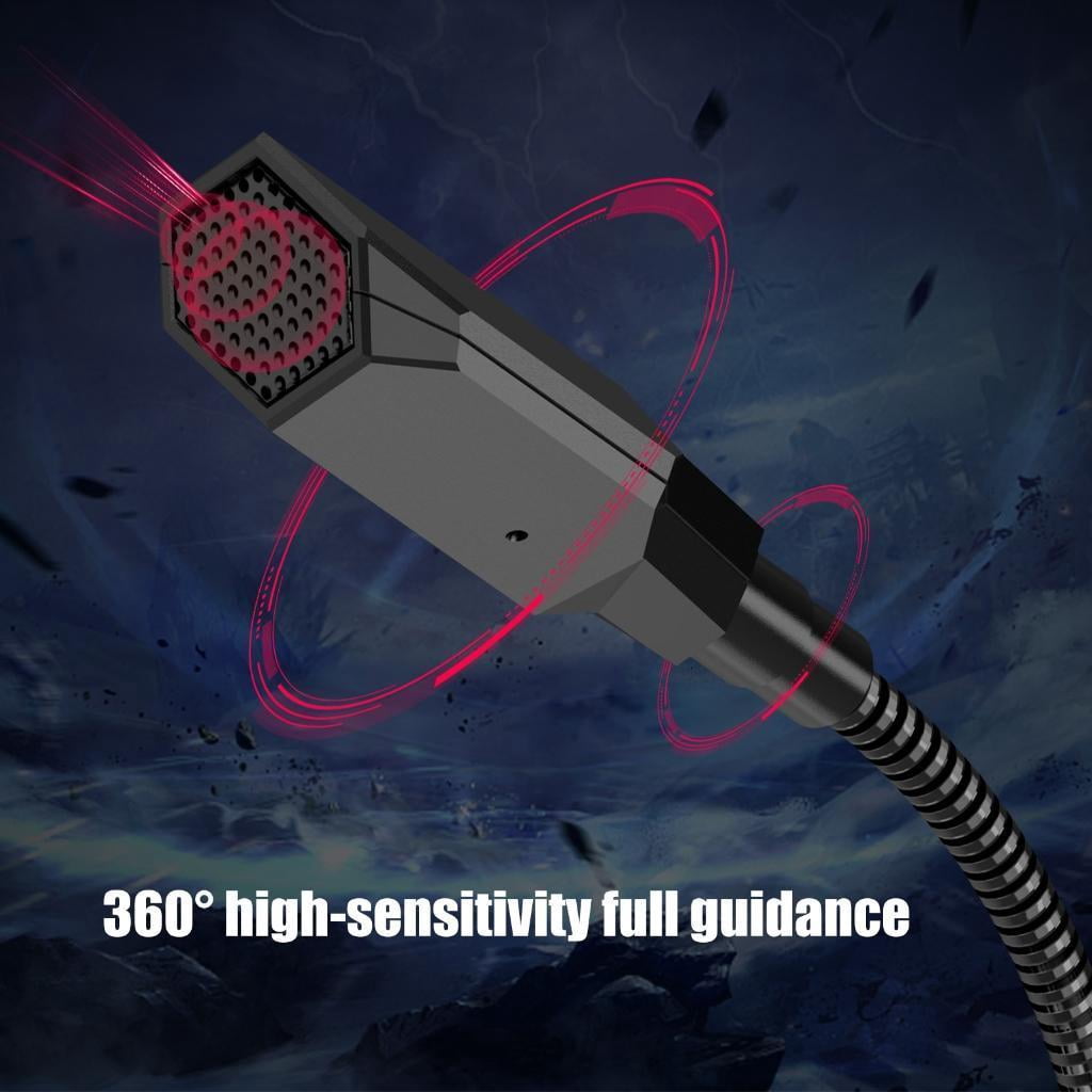 Flexible Arm Desktop USB Microphone With Noise Reductions Chip And Instantly Touch Mute For Online Meetings