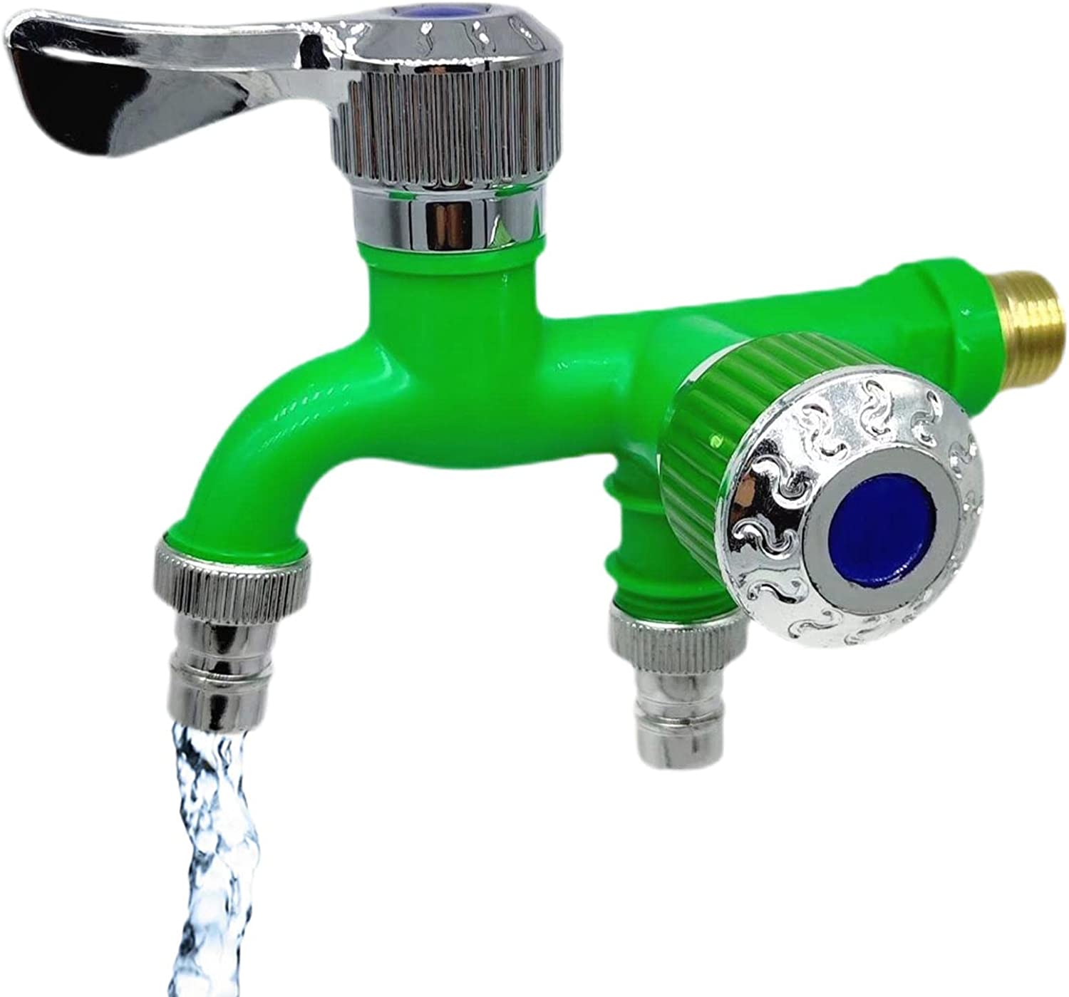 Epcany Washing Machine Faucet, Dual Control Water Diverter Thick