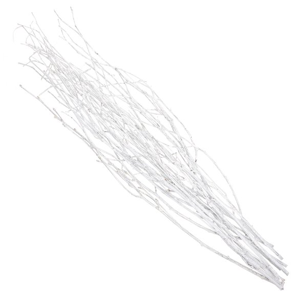 OUNONA 12Pcs White Natural Dried Branches Decorative Vase Filler for Home Decor