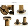 thumbnail image 5 of (10pcs) Brass Plated Butt Lock One Letter Rivet M5x60mm, 5 of 5