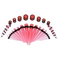 thumbnail image 1 of LHCER 8 Types Fashionable Acrylic Stretcher Ear Plug Taper Expander O-Ring Stretching Kit, Ear Stretching Kit,Ear Taper, 1 of 3