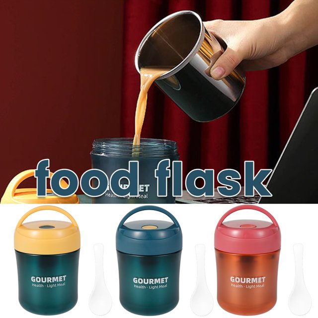 Insulated Food Jar Stainless Steel Food Flask for Hot Food Insulated Soup Thermos for Student Worker Breakfast Lunch Dinner