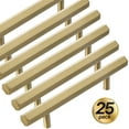 thumbnail image 3 of Gianna Poignée de Cabinet Hexagonale en Laiton Brossé Doré (Lot de 25), 3 of 8