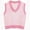 #+002Red, variant on Hogleaql Women's Stripe Cable Knit Sweater Vest Stripe Casual Sleeveless V-Neck Knitted Sweaters Fashion Loose Pullover Comfy Thermal Fall for Fall Winter Pink L