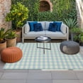 thumbnail image 2 of Blue Green Outdoor Rug for Patio/Deck/Porch, Non-Slip Large Area Rug 5 x 7 Ft, Grid Checkered Plaid Gingham Lattice Trellis Indoor Outdoor Rugs Washable Area Rugs, Camping Rug Carpet Runner, 2 of 8