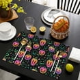 thumbnail image 3 of Colorful Halloween Pumpkins Summer Placemats Table Placemats Set Of 6-Linen Kitchen Washable Placemats Table Mats 11.8"x17.7" Non-Slip Heat Resistant, 3 of 5