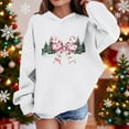 thumbnail image 2 of Lorytime Hoodies for Girls with Bows Boys Christmas Sweatshirt Long Sleeve Tops Drop Shoulder Cute Pullover White 3 Years, 2 of 4