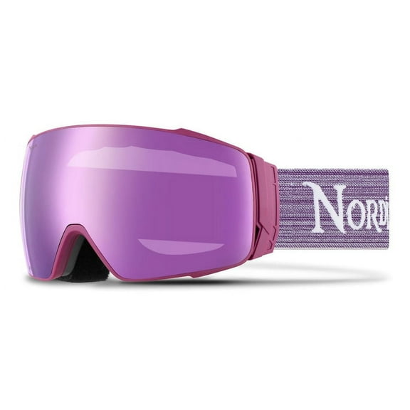 TORSTEN Magnetic Diamantâ„¢ Anti-Fog Purple Ski Goggles Bonus Lenses and Strap