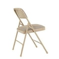 thumbnail image 4 of (Pack of 4) NPS 2200 Series Fabric Upholstered Double Hinge Premium Folding Chair, Caf Beige, 4 of 7