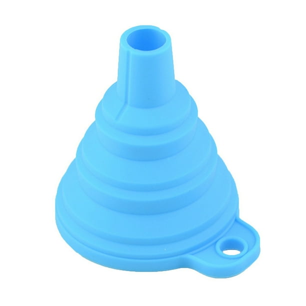 Advancent Paquete de hielo desechable para verano, molde para cubitos de hielo, embudo plegable de plástico, dispositivo de cocina telescópico Cocina y Comedor azul 7.5 * 7.5 cm