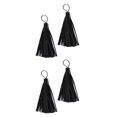 thumbnail image 1 of ZheElen 2 Pièces Pompons en Cuir Bijoux Breloques Porte-Clés Sacs Anneau Résultats Style un 2Set, 1 of 1