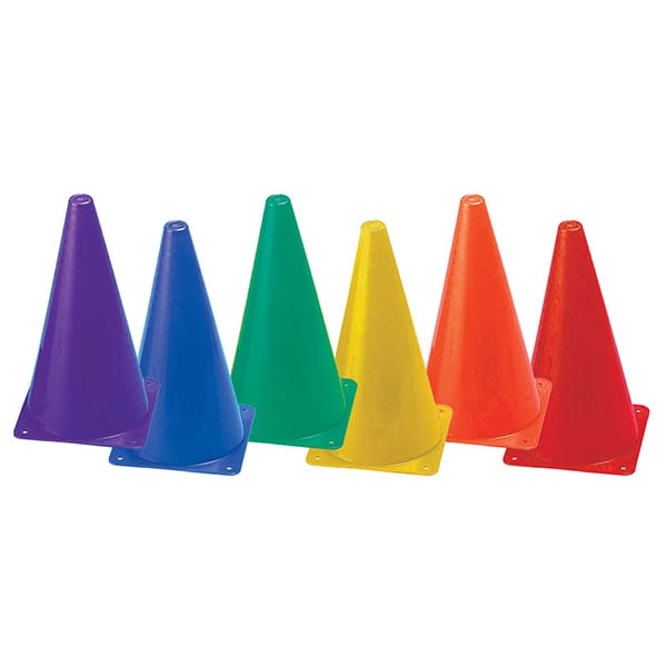 20 Pack Soccer Training Cones And Carry Bag 9 Inch Two-tone Traffic Cones 