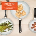 thumbnail image 3 of IMUSA 3pc 8/9.5/21in Premier-Cera Aluminum Speckled Gray Ceramic Fry Pan Set, Black, 3 of 7