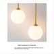 thumbnail image 5 of Lámpara de Pared Decorativa con Globo de Vidrio de 2 Luces CA 90-240, Luz de Tocador para Dormitorio, Sala de Estar, Comedor, Luz, 5 of 5