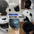 thumbnail image 4 of Casco de motocicleta unisex Uchoose con certificación DOT y doble sección transversal, casco de seguridad modular con visera, 4 of 5