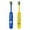 Blue Yellow, variant on 2 Pack Kids Toothbrush, 0.12mm Perfluorinated Bristles for Cavity Prevention, High-Density Soft Bristle Head, Deep Cleaning Gum Protection with Non-Slip Design, Includes DIY Fun Stickers