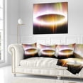 thumbnail image 3 of Designart Large Oval of Northern Lights - Abstract Throw Pillow - 18x18, 3 of 5